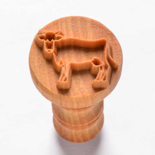 MKM Cow 2.5cm wood stamp